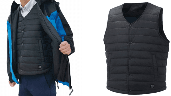 薄くて暖かい「ヒーター付きインナーベスト」新登場　コメリ