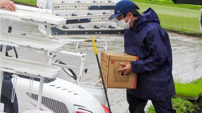 マイクロプラ殻を出さずにペースト一発肥料　水稲生育試験を全国54か所で実施　三菱マヒンドラ農機