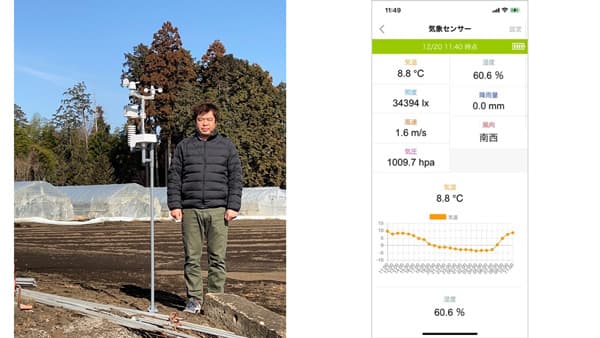 スマホで見られるIoT気象センサー「ウェザーファーモ」リリース　farmo