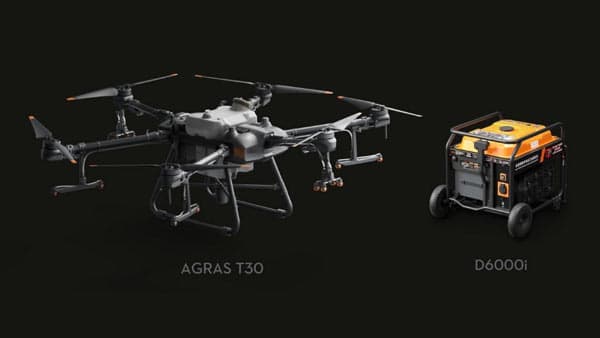 「T30」専用の次世代発電機「D6000i」農業Weekで国内初展示　DJI