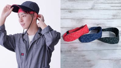 農作業用　汗取りバンド「吸汗超」数量限定で新発売　丸福繊維