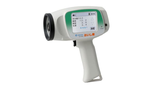 "桃とリンゴ"の熟度測定が可能に「おいし果 CD-H240」販売開始　千代田電子工業