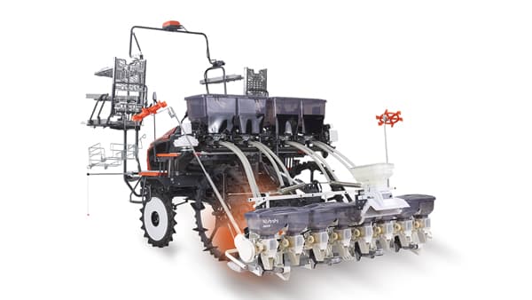 2026年1月に湛水直播機を発売予定　アタッチメントで3方式に対応、同時施薬機も共着　クボタ