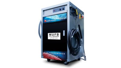 融雪剤や沿岸部の除塩・しつこい油汚れを洗浄「MUFB温水洗浄機」先行受注開始　丸山製作所