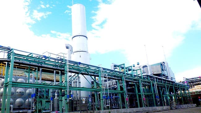 高効率ガスタービンでCO2削減　デンカ