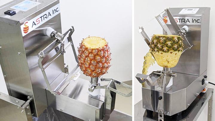 パイナップル自動皮むき機「大助」台湾パイン対応機種開発　アストラ