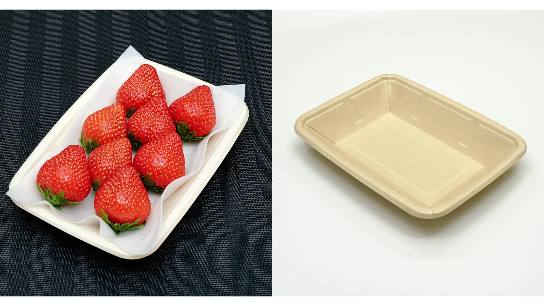 青果物向け紙トレー「紙デリSTR21-15」新発売　エフピコチューパ