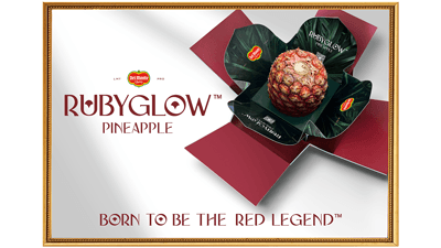 果皮が赤い「ルビーグロー　パイナップル」中国向けに発売　フレッシュ・デルモンテ・プロデュース