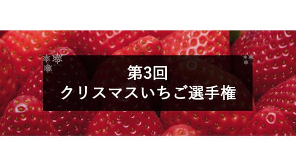 冬いちご日本一を決める「第3回クリスマスいちご選手権」開催　日本野菜ソムリエ協会