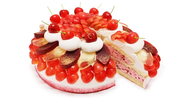 初夏の味「さくらんぼのショートケーキ」期間限定ケーキ販売　カフェコムサ