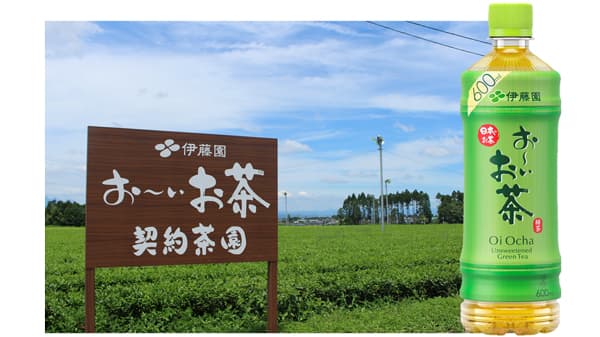 「お～いお茶 緑茶」茶産地育成事業による茶葉100％に切り替え　伊藤園
