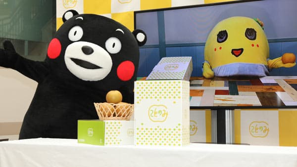 ふなっしー、くまモンも応援！熊本・荒尾梨の新ブランド「ことのみ」お披露目会開催