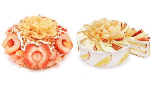 「りんごフェア」期間限定のケーキ2種類が登場　カフェコムサ