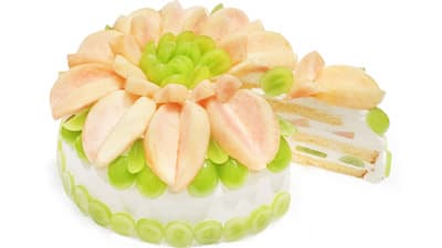 「桃とシャインマスカット」期間限定ショートケーキ登場　カフェコムサ