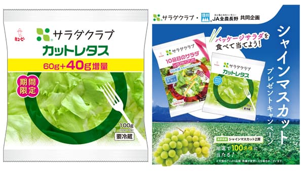 旬のレタスを40g増量「カットレタス」期間限定で発売　サラダクラブ