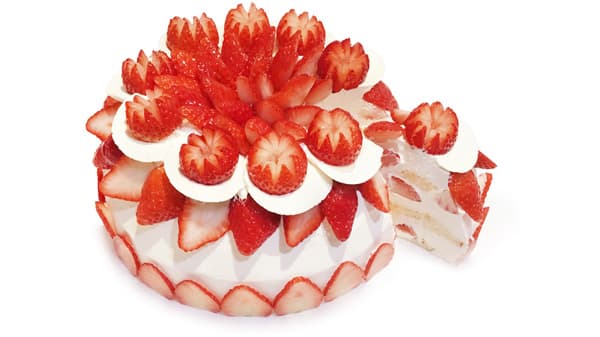 1月の「ショートケーキの日」岐阜県産いちご「華かがり」登場　カフェコムサ