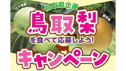 鳥取の梨を食べて鳥取和牛が当たる「梨キャンペーン」開催中