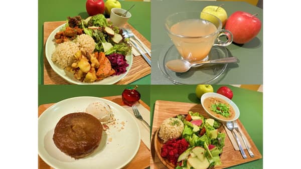 青山のグルテンフリー美腸活カフェに旬の青森県産りんご使用　期間限定メニュー登場