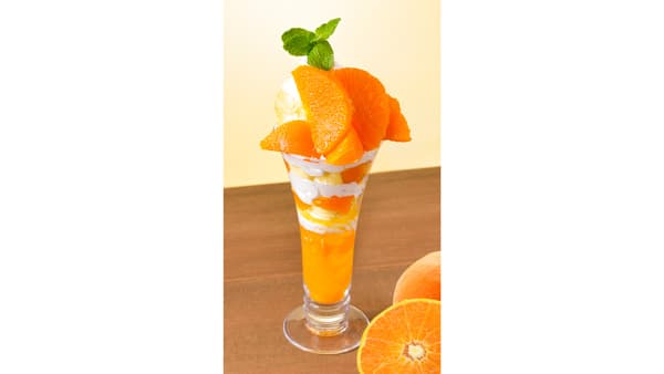 愛媛県産ブランド柑橘「紅まどんな」のパフェ　期間限定で登場　銀座コージーコーナー