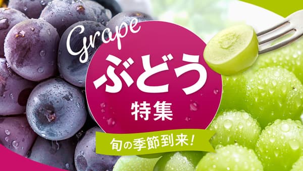 生産者自慢の粒揃い「ぶどう・シャインマスカット特集」公開　産直アウル