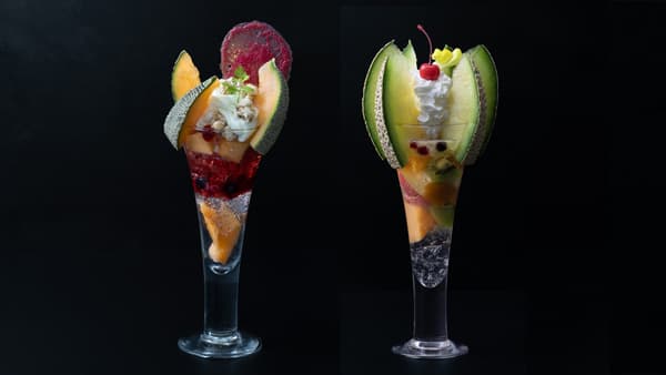 春の贅沢メロンパフェ2種　9日から登場「果房 メロンとロマン」青森県つがる市