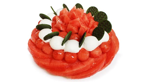 山形県尾花沢市産「すいかのケーキ」期間限定で販売　カフェコムサ