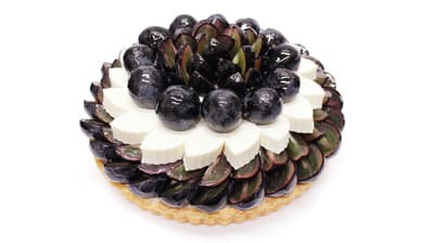 長野生まれ紫黒ぶどう「ナガノパープル」のケーキ　期間限定で登場　カフェコムサ