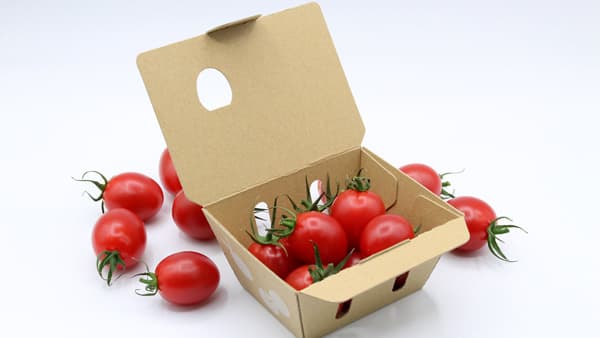 脱プラへ「ひりょうやさんのトマト」紙パッケージにリニューアル　大成農材