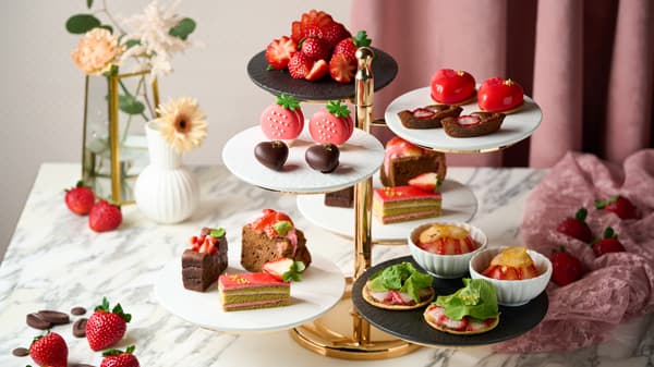 7種いちご食べ比べ「バレンタインアフタヌーンティー」表参道・DEKで28日まで