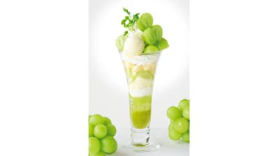 長野県産「シャインマスカット」夏パフェ　期間限定で登場　銀座コージーコーナー