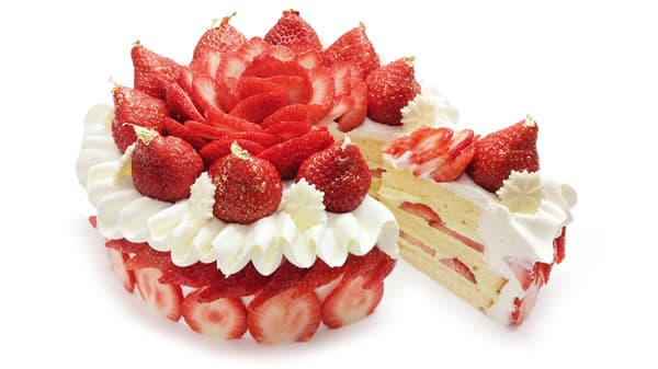 福岡県産「あまおう」のクリスマスショートケーキ登場　カフェコムサ