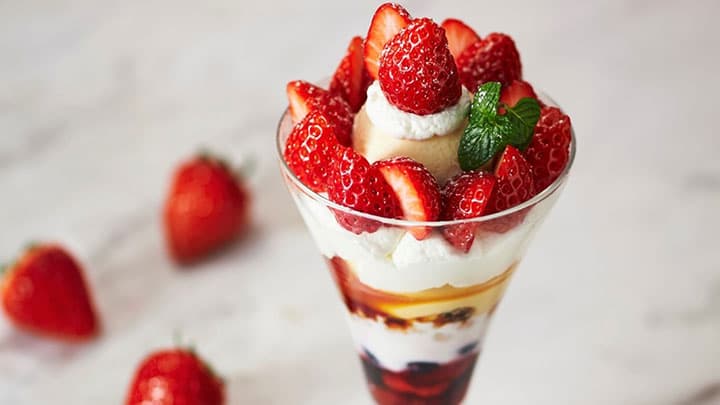 兵庫県産いちご「あまクイーン」の限定メニュー登場　モロゾフ神戸本店