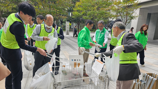 町内清掃に参加し環境保全活動　ＪＡ共済連