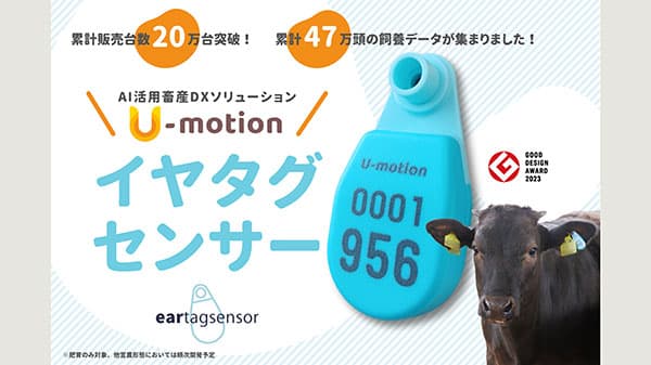 AI活用畜産DX　肥育牛対象の耳標型「イヤタグセンサー」提供開始　デザミス