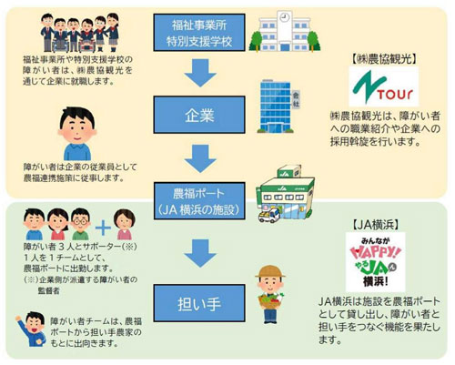 ＪＡ横浜が展開する農福連携の全体像
