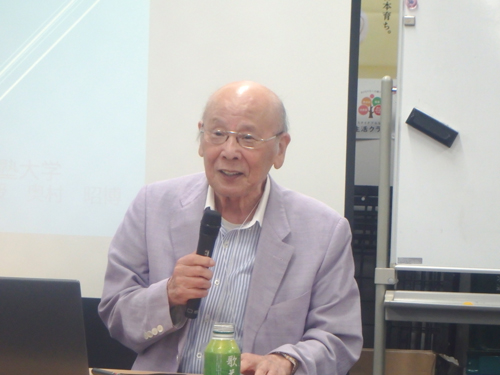 基調講演で「パーパスの実践」を説く奥村昭博慶応義塾大学名誉教授
