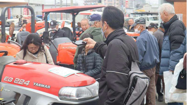 ＪＡ中古農業機械展示会に約240人が来場　コスト低減の一助に　ＪＡ全農おおいた