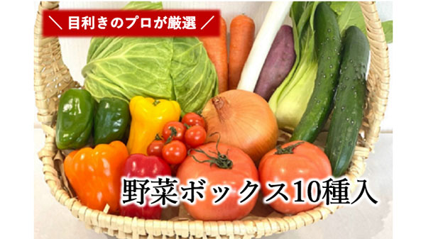 日本全国の産地を見てきたプロ集団が厳選「野菜ボックス10種入」セール開始　ＪＡタウン