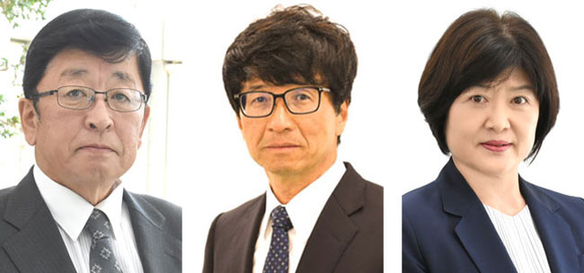 左から山本和孝組合長、伊藤勝弥専務、井尾浩美常務