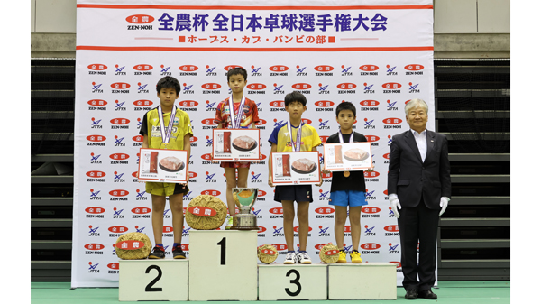 「全農杯2023年全日本卓球選手権大会」小学生卓球日本一が決定