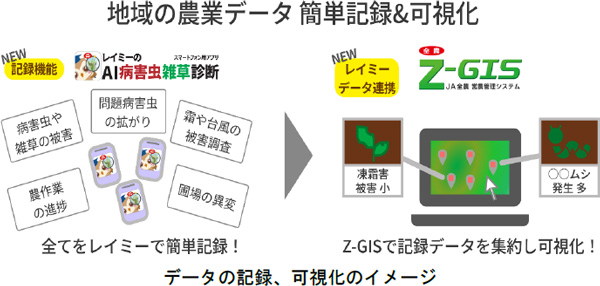 データの記録、可視化のイメージ