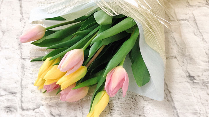 一足早い春が届く「新潟県産チューリップ花束」販売開始　ＪＡタウン