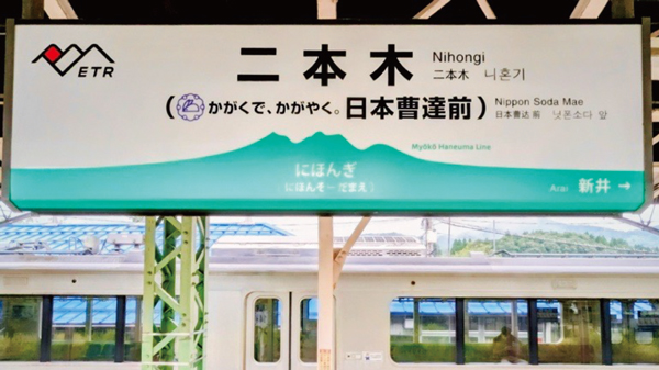 日本曹達「えちごトキめき鉄道二本木駅」のネーミングライツを取得