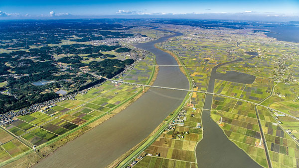 利根川流域にある千葉県香取市は農業が盛んな地域