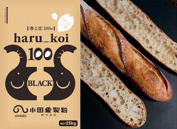 haru_koi 100 blackとharu_koi 100 blackを使用したバゲット