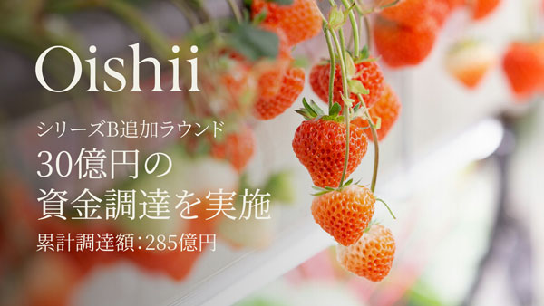 シリーズB追加ラウンドで30億円の資金調達を実施　Oishii Farm