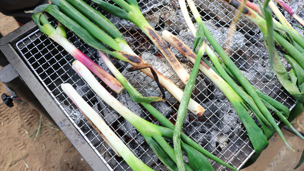 焼きねぎの試食