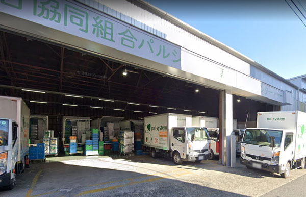 当時の梁や柱を残すパルシステム東京池尻センター©2021Google map