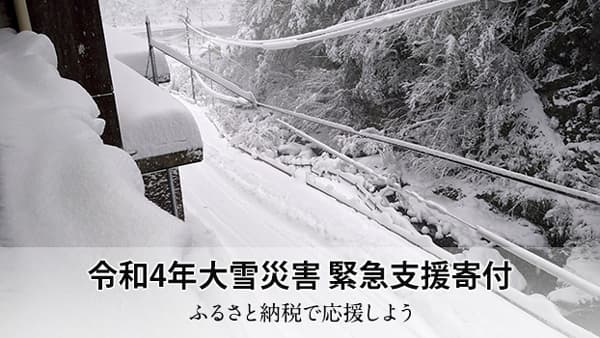 令和4年大雪災害-緊急支援寄付サイト」新潟県小千谷市、佐渡市の寄付受付中　さとふる