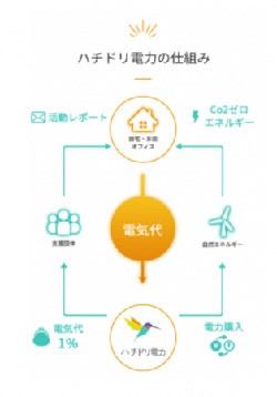 ハチドリ電力の仕組み